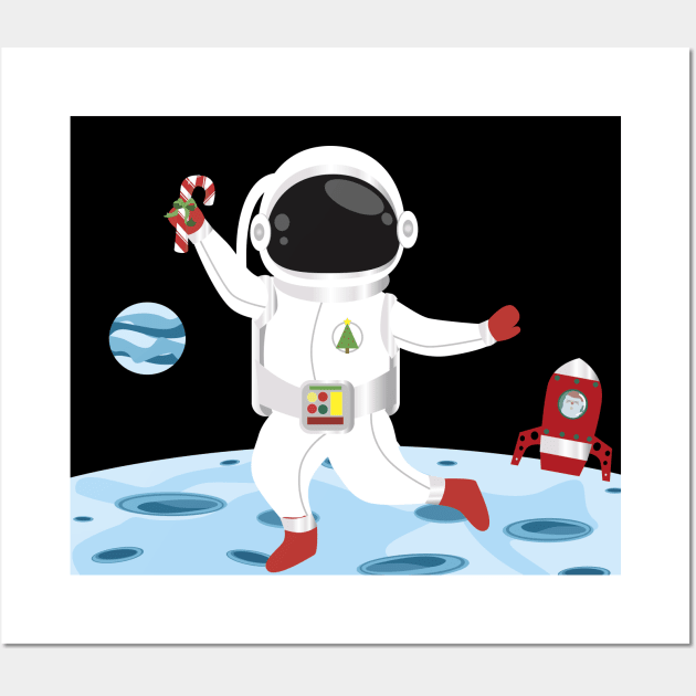 Christmas in Space Wall Art by Edofest